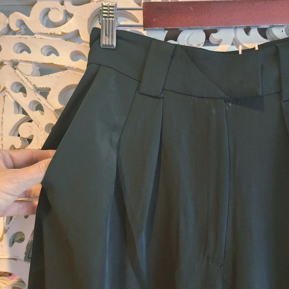 SELFIE LESLIE WIDE LEG PANTS SIDE POCKETS, FRONT ZIP NWT SZ XS - Picture 7 of 14